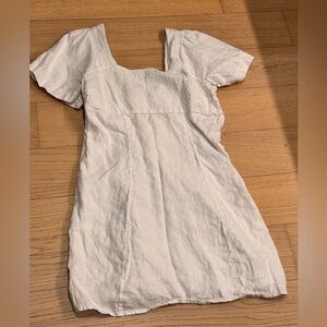 Madewell White Linen Dress